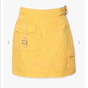 Utility cargo mini skirt